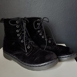 Black Velvet Doc Martens